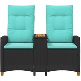  Rekreativna klupa s stolom Crna i Tirkizna 126 x 65 x 112 cm | Eponuda.ba