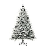 vidaXL Umjetno božićno drvce s rasvjetom i setom kuglica Zelena 150 cm | shoptok.hr