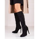 SHELOVET Women's boots on a black heel Cene