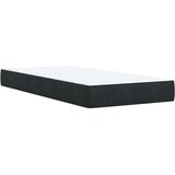 vidaXL Box spring postelja z vzmetnico črna 100x200 cm žamet | Shoptok.si