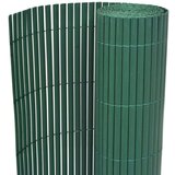 vidaXL Dvostranska vrtna ograja PVC 90x300 cm zelena | Shoptok.si