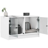 TV ormarić sa staklenim vratima bijeli 68x37x42 cm | shoptok.hr