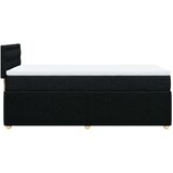 vidaXL Krevet s oprugama i madracem crni 90x200 cm od tkanine | shoptok.hr