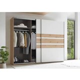 Livetastic Omara Z Drsnimi Vrati Catania, Bela, Barva Hrasta | Shoptok.si