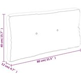  Blazina za kavč iz palet siva 80x40x12 cm, (20623580) | Shoptok.si