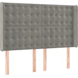  box spring s madracem LED svjetlosivi 140x200 cm baršun | shoptok.hr