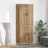 vidaXL Visok predalnik Umetni hrast 69,5 x 34 x 180 cm | Shoptok.si