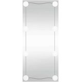 vidaXL Zidno ogledalo s LED svjetlima 40 x 80 cm stakleno pravokutno | shoptok.hr
