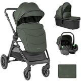 Kikka Boo kolica ava 3in1 set sa i-size auto sedištem i tvrdom korpom army green Cene