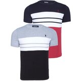 Dewberry DUAL SET T8593 MENS T-SHIRT-NAVY BLUE - GREY | shoptok.hr