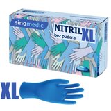 Sinofarm nitrilne rukavice bez pudera Plave, XL, 100 komada | ePonuda.com