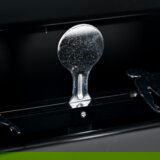 vidaXL Škatla za ujetje krogle Črna 29 x 22 x 20 cm Jeklo | Shoptok.si