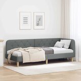  Kutni okvir kreveta Tamno siva 80 x 200 cm tkanina | shoptok.hr