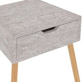 vidaXL Nočna omarica betonsko siva 40x40x56 cm iverna plošča | Shoptok.si