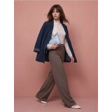 Sinsay Straight hlače s remenom i šavovima | shoptok.hr