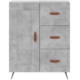  Visoka komoda siva betona 69,5x34x180 cm od konstruiranog drva | shoptok.hr
