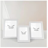 Aberto Design Set okvira za slike 3SFC1019, 10x15cm, 13x18cm, 15x21cm, 3 komada, Bijela Cijene