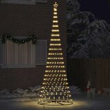 vidaXL LED božično drevesce Toplo bela 138.5 x 138.5 x 399 cm Kovina | Shoptok.si