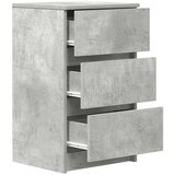  Noćni ormarić s 3 ladice beton siva 39x35x65 cm | shoptok.hr