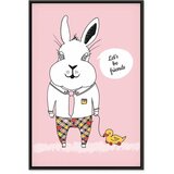  Slika - Rabbit\'s Friend (1 Part) Vertical 80x120 U crnom drvenom okviru | shoptok.hr