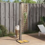  The Living Store Zunanji tuš siv 50x55x224 cm poli ratan in akacijev les - Zunanji Tuš, (21498718) | Shoptok.si