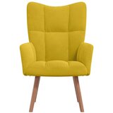  Stolica za opuštanje boja senfa baršunasta | shoptok.hr