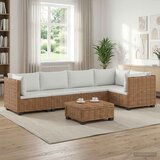  6 kom. Ratan Lounge Set s Jastucima GENDT Prirodni ratan - Prirodna | shoptok.hr