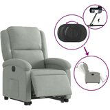 vidaXL Električni naslonjač na podizanje svjetlosivi baršunasti | shoptok.hr