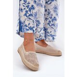 VINCEZA Women's Platform Espadrilles Beige 17392 | shoptok.hr