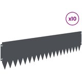  Ograda oko Travnjaka 10 kom. 103 x 25 cm Čelik Antracit | shoptok.hr