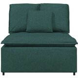 Modularni Sofa Centralni Modul s Jastucima Tamnozeleni 100 cm | Shoptok.si