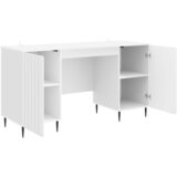  Stol Bijela visokog sjaja 142,5 x 50 x 75 cm Konstruirano drvo | shoptok.hr
