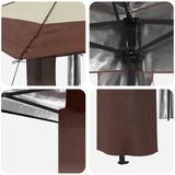 Gazebo bez bočne strane Krema i smeđa | shoptok.hr