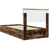  Okvir za krevet s ladicama Dimljeni hrast 90 x 190 cm | shoptok.hr