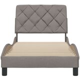  Okvir za krevet bez madraca smeđesivi 80x200cm od tkanine | shoptok.hr