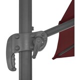  Konzolni vrtni suncobran s aluminijskim stupom 400x300 cm bordo | shoptok.hr