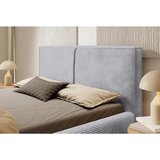 MID.YOU OBLAZINJENA POSTELJA 180 cm x 200 cm , les, tekstil, leseni material svetlo siva | Shoptok.si