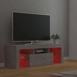 vidaXL TV ormarić s LED svjetlima siva boja betona 120 x 35 x 40 cm | shoptok.hr