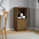 vidaXL Komoda medeno rjava 38x35x80 cm trdna borovina Cene