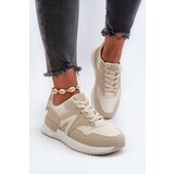 Boto Women's Beige Faux Leather Sneakers Vinelli | shoptok.hr
