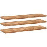  Plutajuće police 3kom s uljnim premazom 120x40x4cm drvo bagrema - Uljni premaz 120 x 40 x 4 cm 3 1 | shoptok.hr