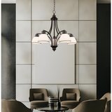  Luster na sajli CLAIR 5xE27/60W/230V, prečnik 65 cm, bronza | Eponuda.com