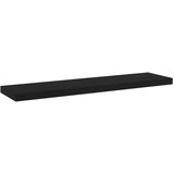 Police za knjige 4 kom crne 40 x 10 x 1 5 cm od iverice | shoptok.hr