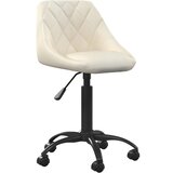 vidaXL Radna stolica - Uredska stolica krem baršunasta | shoptok.hr