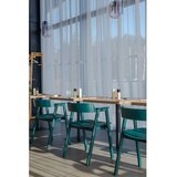 Gazzda Modrozelen jedilni stol z nasloni za roke iz masivnega hrasta Flip – | Shoptok.si