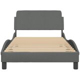  Okvir za krevet Dover tamnosivi 100x203 cm od tkanine | shoptok.hr