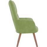  Stolica za opuštanje svjetlozelena baršunasta | shoptok.hr