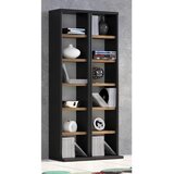 MID.YOU REGAL ZA CD-JE 42/91,8/20 cm antracit, medeni hrast | Shoptok.si