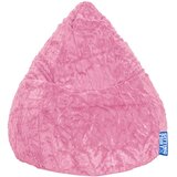 XXXL VREČA ZA SEDENJE FLUFFY L, pink tekstil Cene