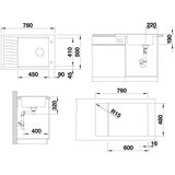 Blanco sudoper ELON XL 6 S InFino SILGRANIT TARTUFO, bez dalj. upr. | shoptok.hr